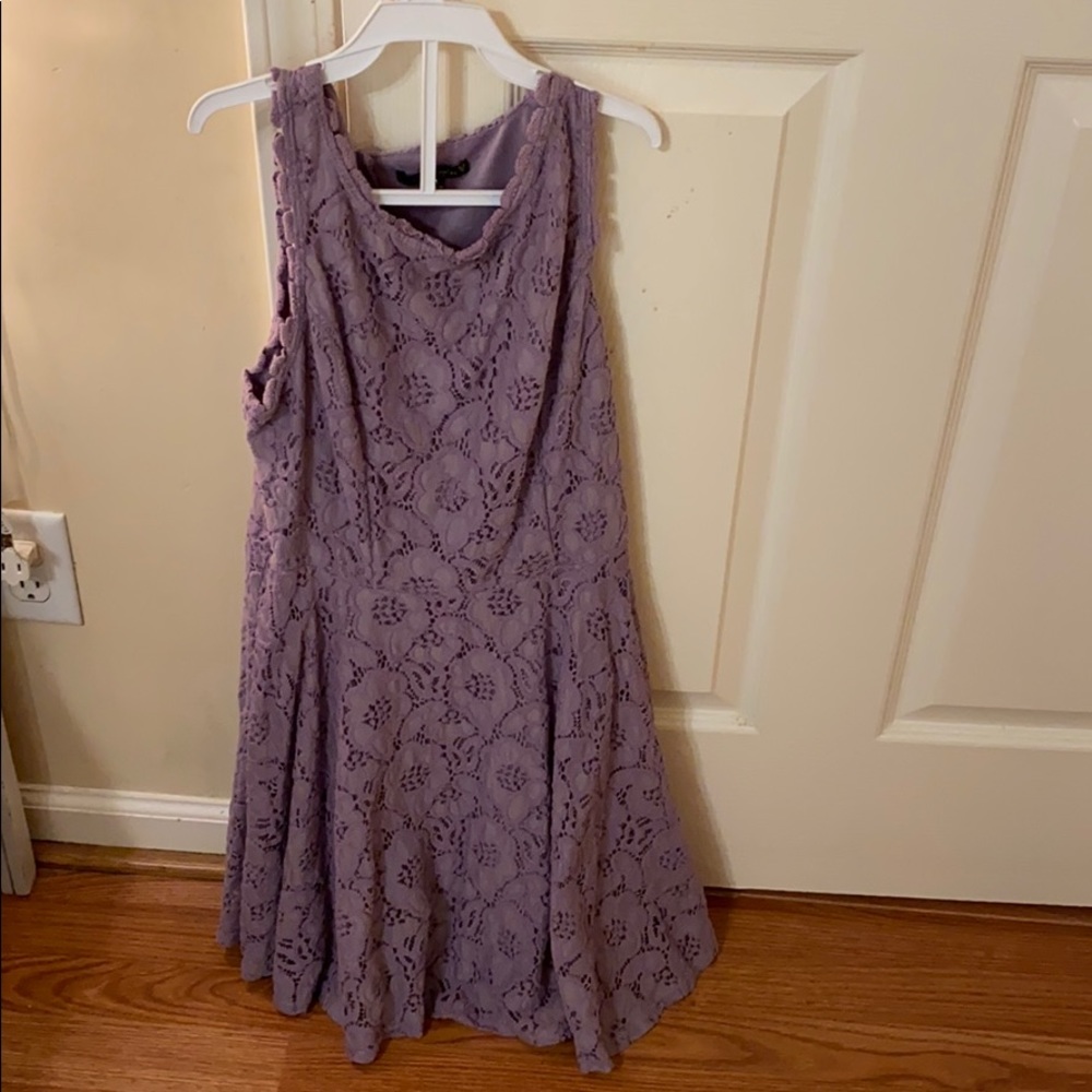 Purple lace dress